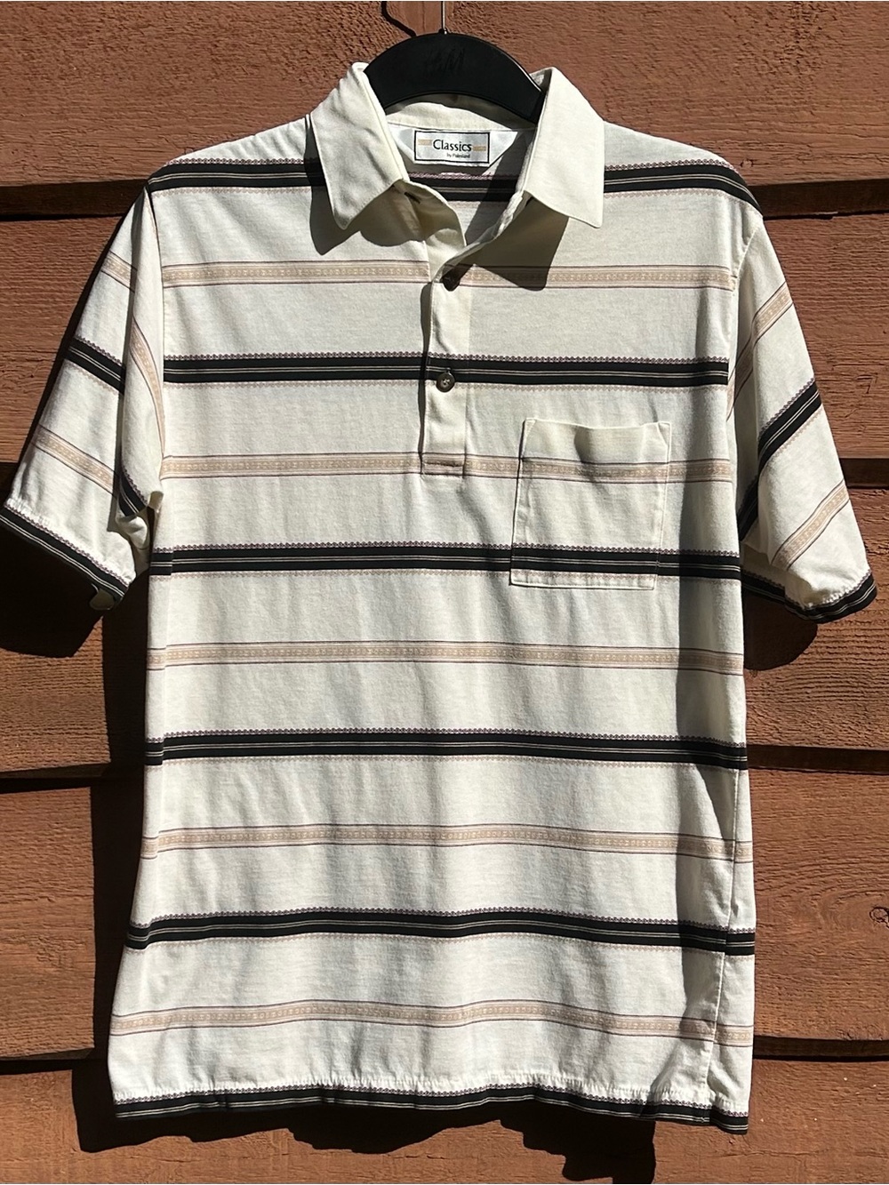 Vintage Classics by Palmland Striped Polo Shirt